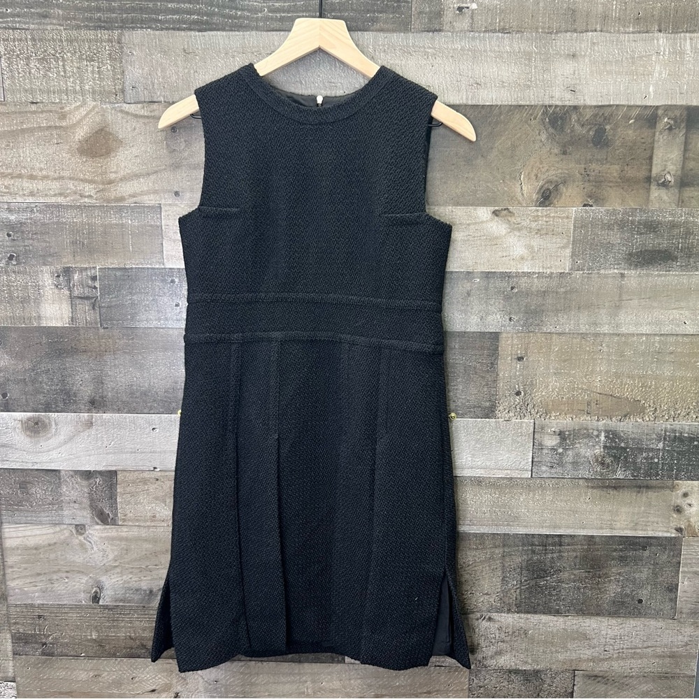 Diane Von Furstenberg Black Jackie Novelty Boucle Dress Timeless Wool Dress - Picture 2 of 10